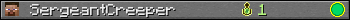 SergeantCreeper userbar 350x20