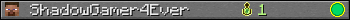 ShadowGamer4Ever userbar 350x20