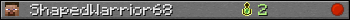 ShapedWarrior68 userbar 350x20