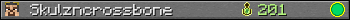 Skulzncrossbone userbar 350x20