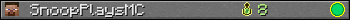 SnoopPlaysMC userbar 350x20