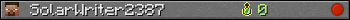 SolarWriter2387 userbar 350x20