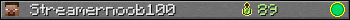 Streamernoob100 userbar 350x20