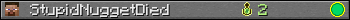 StupidNuggetDied userbar 350x20