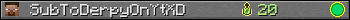 SubToDerpyOnYtXD userbar 350x20