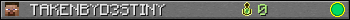 TAKENBYD3STINY userbar 350x20