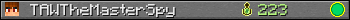 TAWTheMasterSpy userbar 350x20