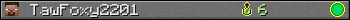 TawFoxy2201 userbar 350x20