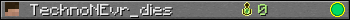 TechnoNEvr_dies userbar 350x20