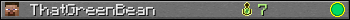 ThatGreenBean userbar 350x20