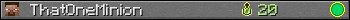 ThatOneMinion userbar 350x20