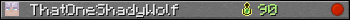 ThatOneShadyWolf userbar 350x20