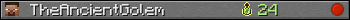 TheAncientGolem userbar 350x20