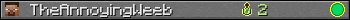 TheAnnoyingWeeb userbar 350x20