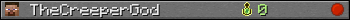 TheCreeperGod userbar 350x20