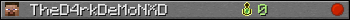 TheD4rkDeMoNXD userbar 350x20