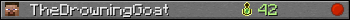 TheDrowningGoat userbar 350x20