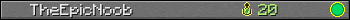 TheEpicNoob userbar 350x20