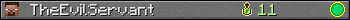 TheEvilServant userbar 350x20