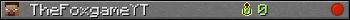 TheFoxgameYT userbar 350x20