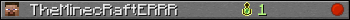 TheMinecRaftERRR userbar 350x20