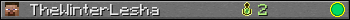 TheWinterLesha userbar 350x20