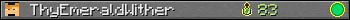 ThyEmeraldWither userbar 350x20