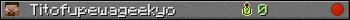 Titofupewageekyo userbar 350x20