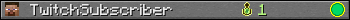 TwitchSubscriber userbar 350x20