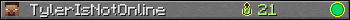 TylerIsNotOnline userbar 350x20