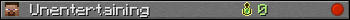 Unentertaining userbar 350x20