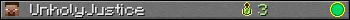 UnholyJustice userbar 350x20