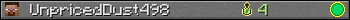 UnpricedDust498 userbar 350x20