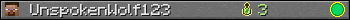 UnspokenWolf123 userbar 350x20