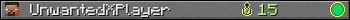 UnwantedXPlayer userbar 350x20