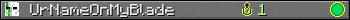 UrNameOnMyBlade userbar 350x20