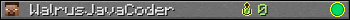 WalrusJavaCoder userbar 350x20