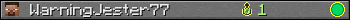 WarningJester77 userbar 350x20