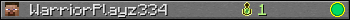 WarriorPlayz334 userbar 350x20