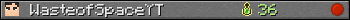 WasteofSpaceYT userbar 350x20