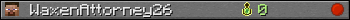 WaxenAttorney26 userbar 350x20