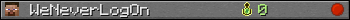 WeNeverLogOn userbar 350x20