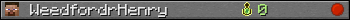 WeedfordrHenry userbar 350x20