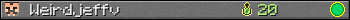 Weirdjeffv userbar 350x20