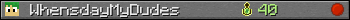 WhensdayMyDudes userbar 350x20