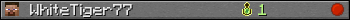 WhiteTiger77 userbar 350x20