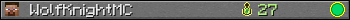 WolfKnightMC userbar 350x20