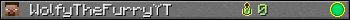 WolfyTheFurryYT userbar 350x20