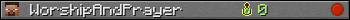 WorshipAndPrayer userbar 350x20