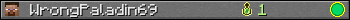 WrongPaladin69 userbar 350x20